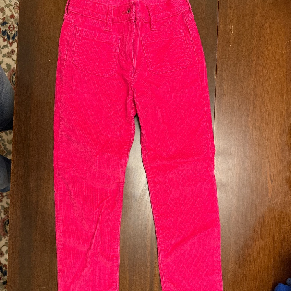 Crew Cuts hot pink corduroy girl’s pants
